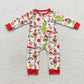 Baby Boy Girl Adult Women Christmas Green Face Frog Sibling Family Romper Pajamas Set