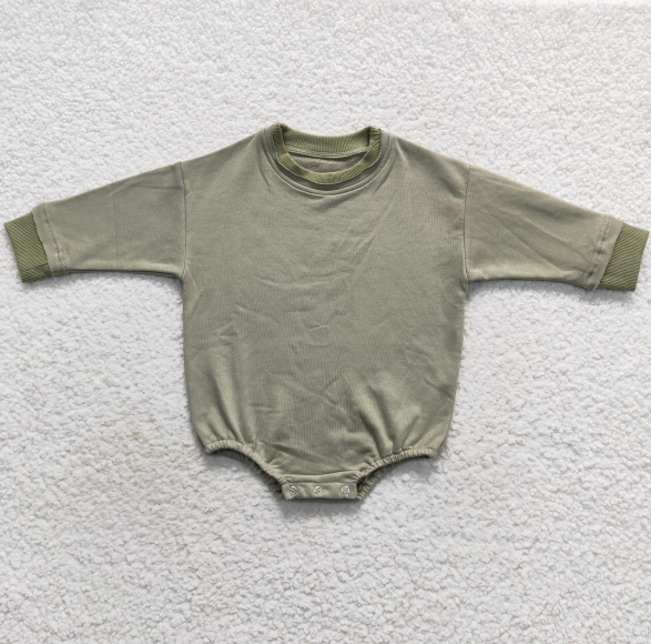 Sibling Baby Boys Girls Infant Long Sleeves Cotton Sweater Bubble Rompers RTS