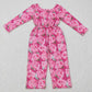 Sibling Baby Girls Kids Long Sleeve Flower Pockets Pants Jumpsuits RTS