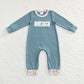 Baby Boy Long Sleeves Dogs Ducks Embroidery Sibling Hunting Romper Clothes RTS