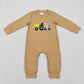 Sibling Baby Boys Long Sleeves Embroidery Dogs Ducks Trucks Hunting Romper Set RTS