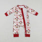 Sibling Baby Boys Girls Merry Christmas Hats Cows Farm Pant Pajamas Clothes Sets Rompers