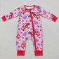 Sibling Girls Kids Valentine's Hearts Trucks Romper Dress Sets Clothes RTS