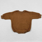 Sibling Baby Boys Girls Infant Long Sleeves Cotton Sweater Bubble Rompers RTS