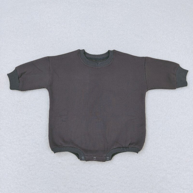 Sibling Baby Girls Infant Long Sleeves Cotton Sweater Bubble Rompers RTS