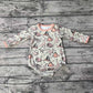 Baby Boy Long Sleeves  Dinosaurs Bubble Romper