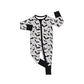 Baby Infant Boys Halloween Grey Bats Zip Bamboo Sleepers Romper