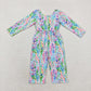 Sibling Baby Girls Kids Long Sleeve Flower Pockets Pants Jumpsuits RTS