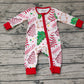 Pre-order Baby Boy Long Sleeves Christmas Tree Cake Zipper Romper