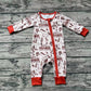 Baby Boy Long Sleeves Western Horse Cactus Zipper Romper