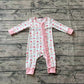 Pre-order Baby Girl Christmas Soldier Zipper Pink Romper