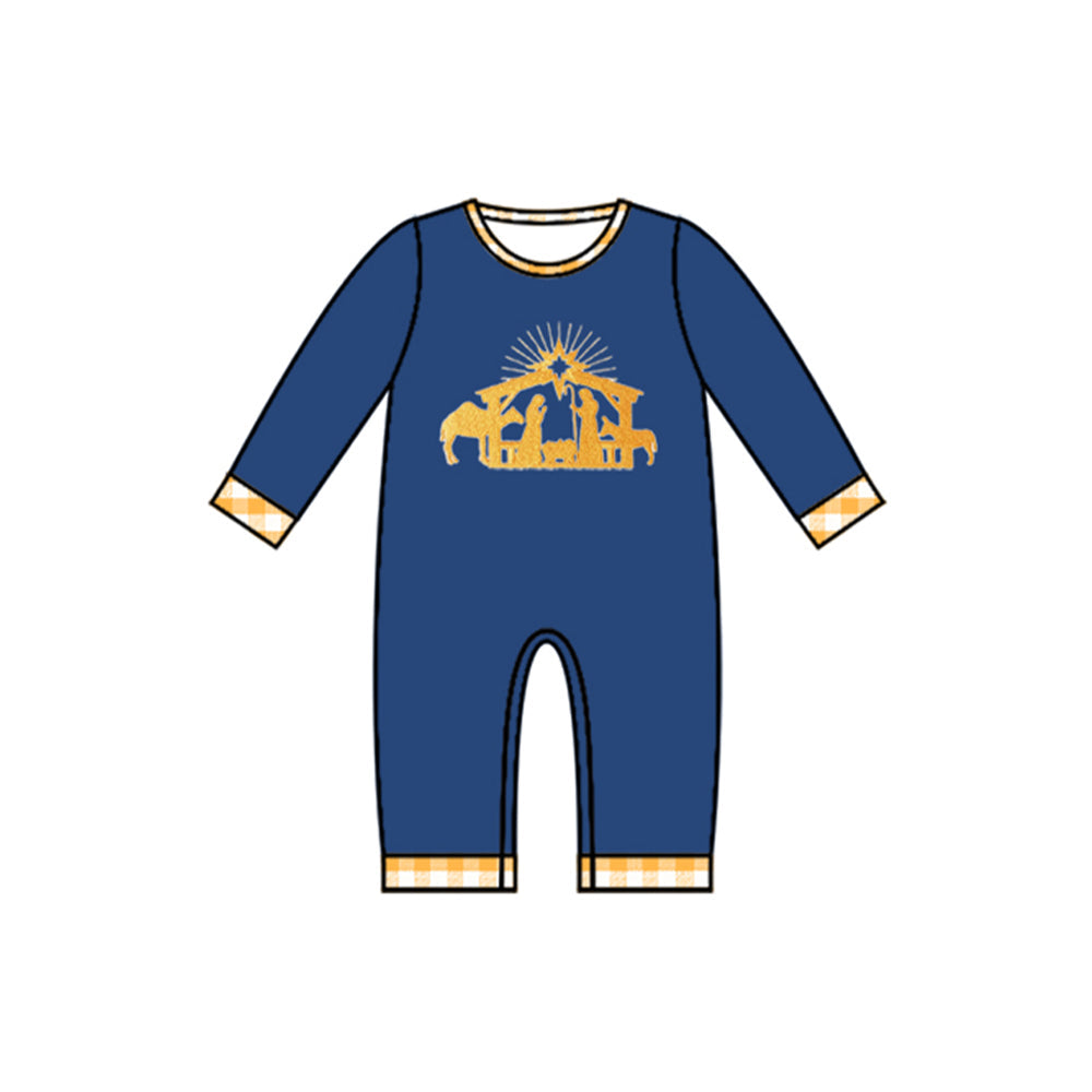 Pre-order Baby Boy Infant  Christmas Nativity Long Sleeves Romper