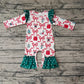 Baby Girl Long Sleeves Christmas Bows Gifts Romper