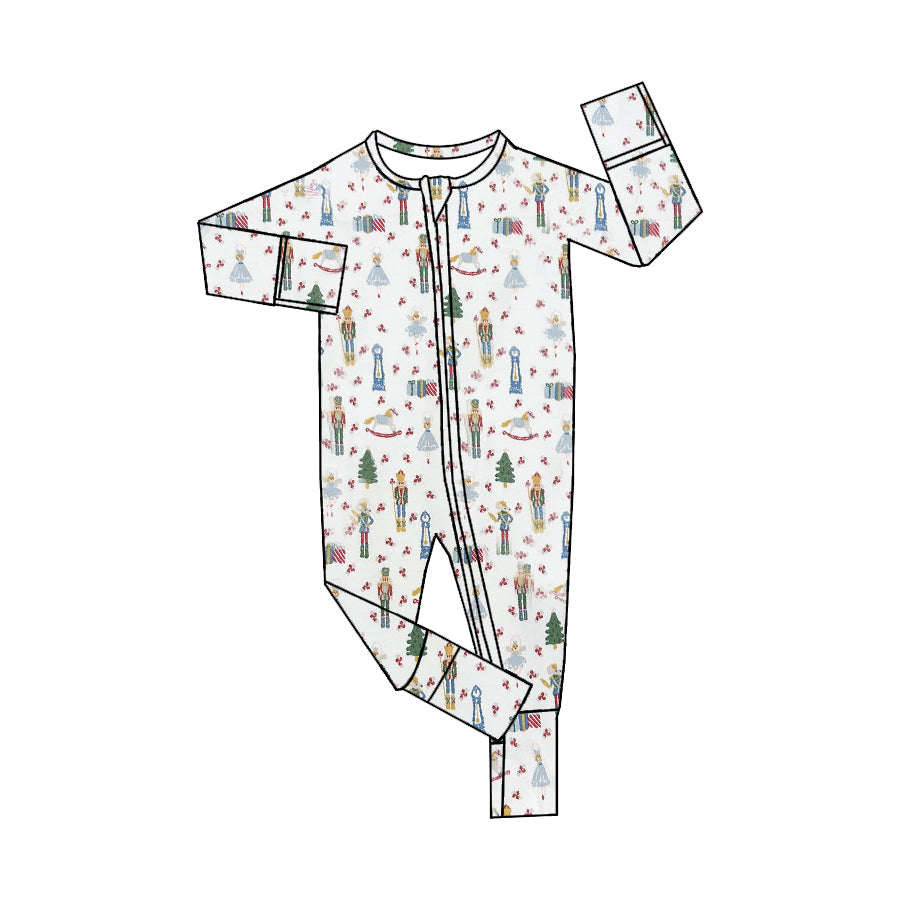Pre-order Baby Boy Christmas Soldier Zipper Long Sleeves Romper