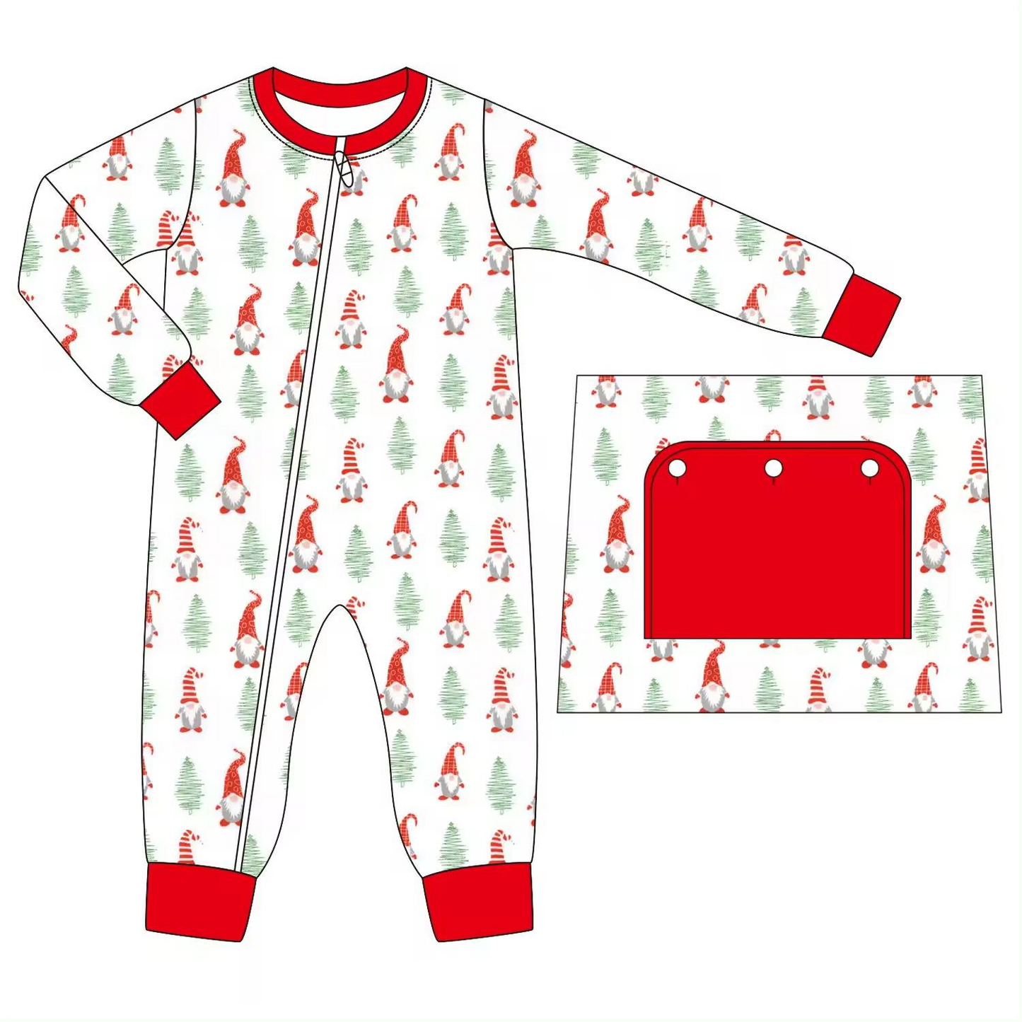 Pre-order Baby Infant Toddler Boy Christmas Tree Zipper Romper