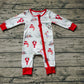 Baby Boy Christmas Crawfish Boots Zipper Bamboo Romper