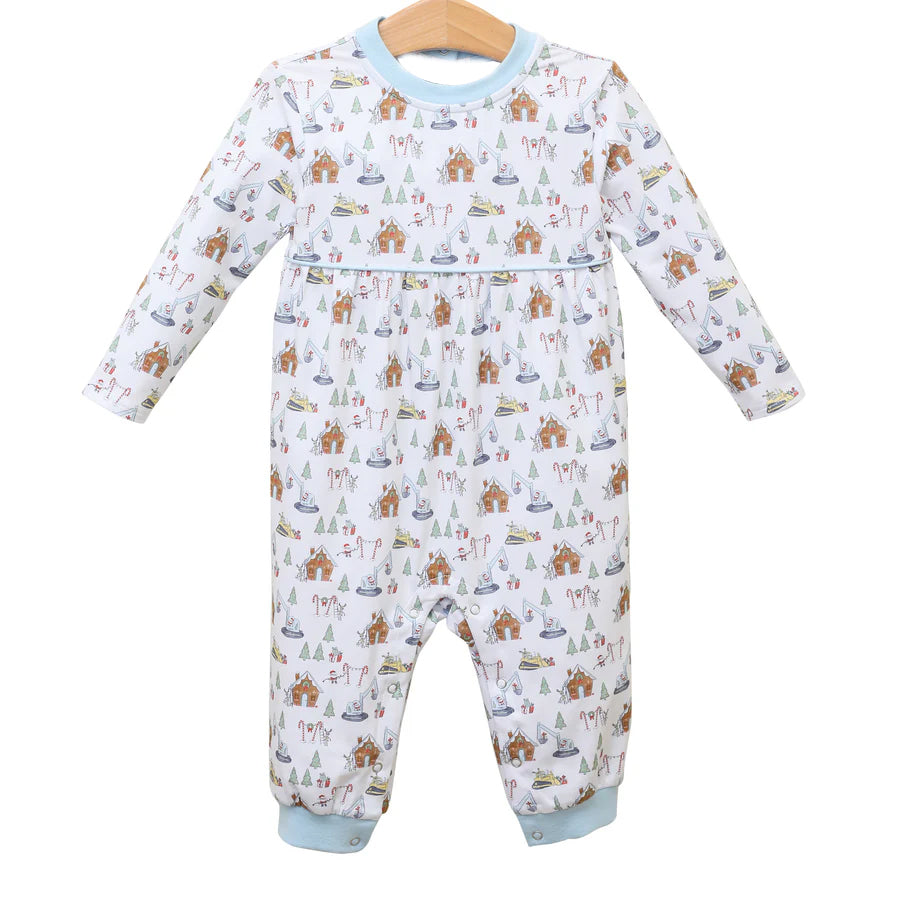 Pre-order Baby Boy Christmas Santa House Romper