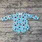 Baby Boy Halloween Western Cactus Ghost Pumpkin Romper