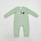 Baby Boy Long Sleeves Dogs Ducks Embroidery Sibling Hunting Romper Clothes RTS