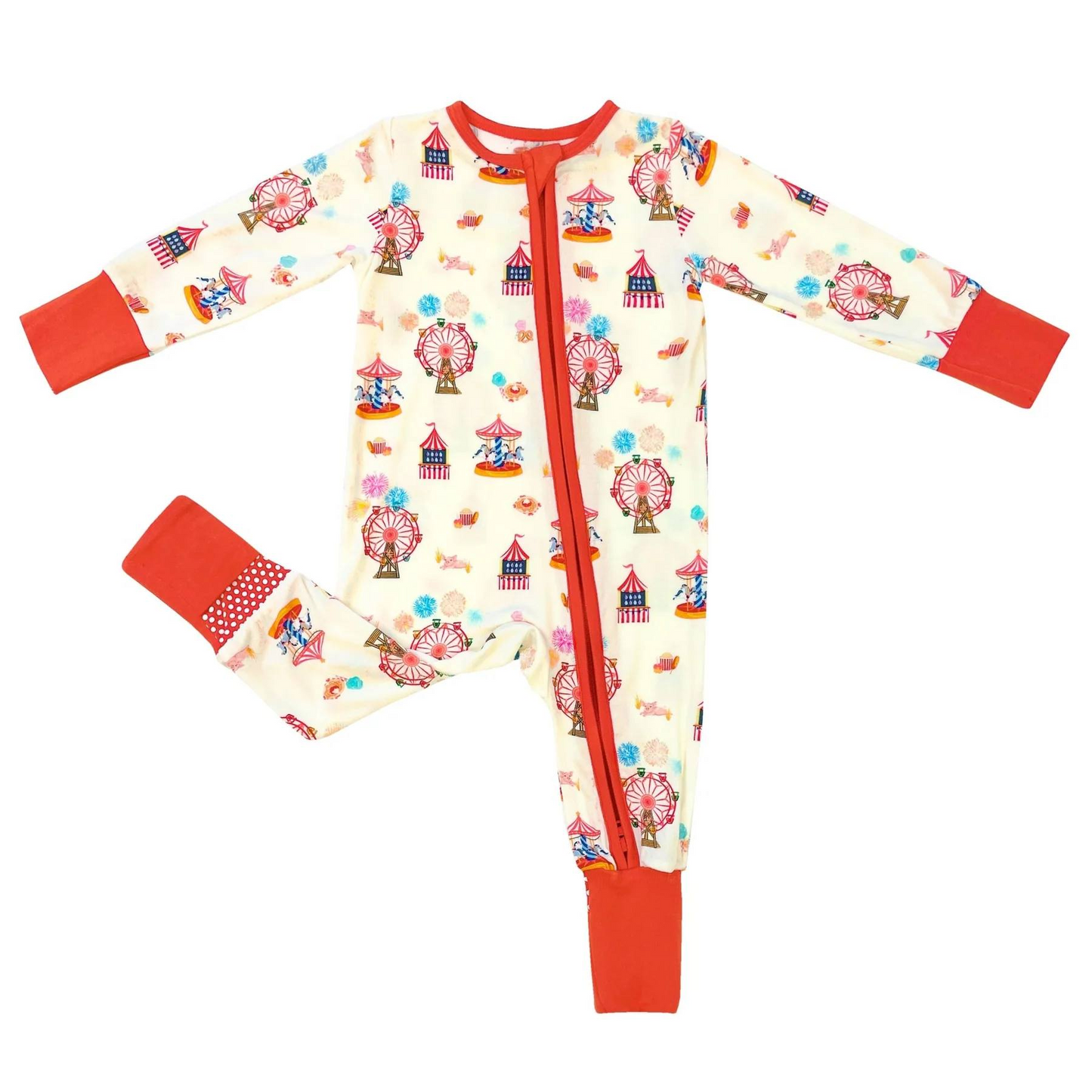 Pre-order Baby Girl Playground Zipper Long Sleeves Romper