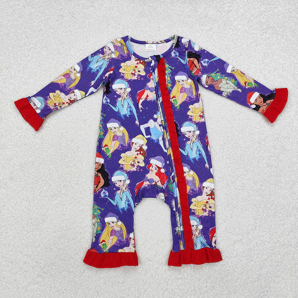 Baby Girl Christmas Princess Sibling Dress Romper Pajamas Clothes Set