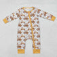 Baby Boy Long Sleeves Farm Trucks Bamboo Sibling Brother Romper Pajamas Set