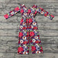 Baby Girl Long Sleeves Flower Pocket Fall Jumpsuit