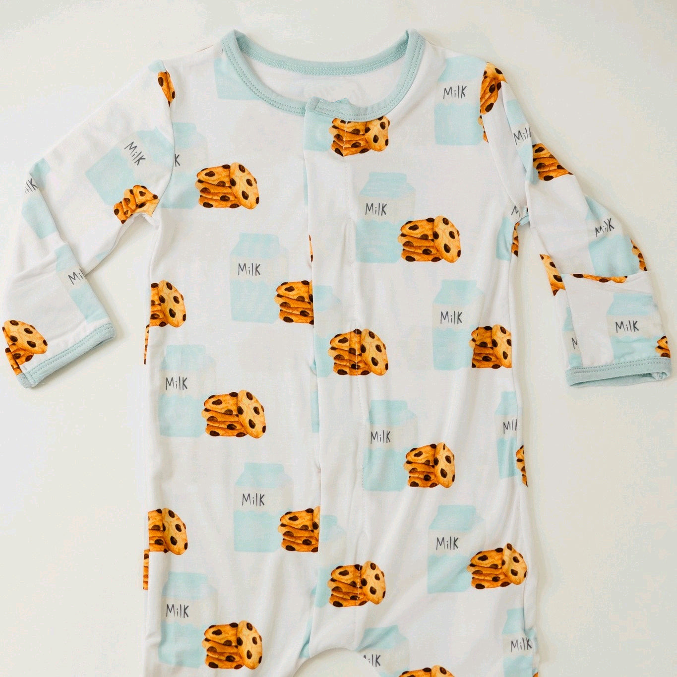 Pre-order Baby Boy Infant Milk Cookie Buttons Romper