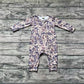 Baby Boy Infant Long Sleeves Camo Zipper Pajamas Bamboo Romper