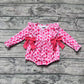 Baby Girl Infant Long Sleeves Hearts Bows Valentines Bubble Romper