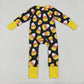 Sibling Baby Boys Girls Kids Halloween Pumpkins Ghosts Two-way Zipper Footie Sleeper Rompers RTS