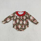 Baby Girl Long Sleeves Christmas Santa Leopard Sibling Romper Dress RTS