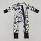 Sibling Kids Girls Adult Woman Black Bows Matching Family Mama and Me Romper Jumpsuit Sets RTS