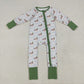 Sibling Baby Boys Ducks Hunting Season Camo Southern Zipper Footie Rompers