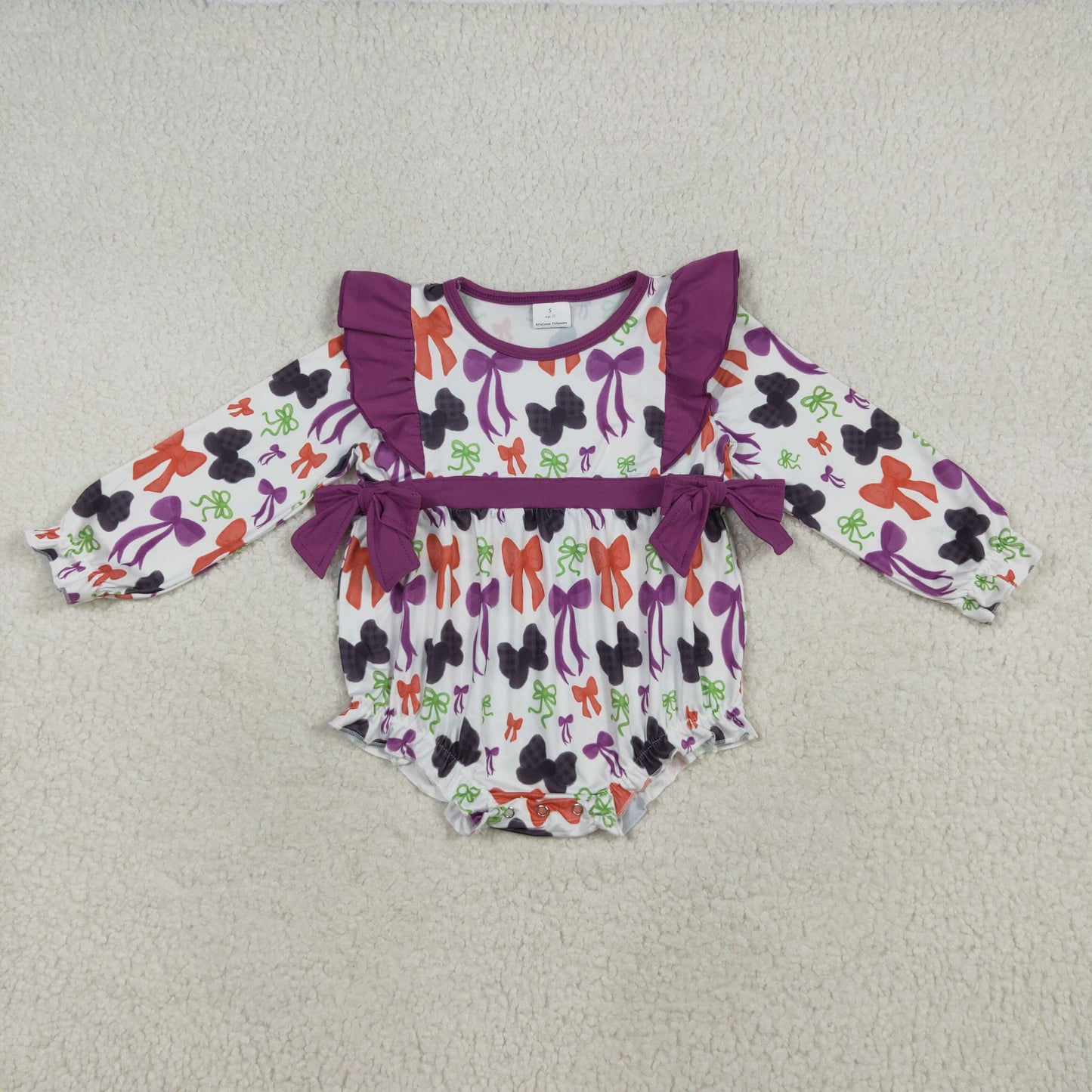 Baby Girl Long Sleeves Bows Halloween Sibling Romper Dress Clothes RTS