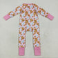 Baby Boy Girl Long Sleeves Cookies Milk Zipper Sibling Pajamas Romper Clothes RTS