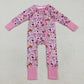 Baby Girl Long Sleeves Ghost Pumpkins Bows Flower Sibling Halloween Pajamas Romper Set RTS