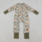 Sibling Baby Boys Kids Dogs Ducks Deer Camo Zipper Footie Sleeper Hunting Rompers RTS