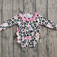 Baby Girls Kids Hearts Leopard Valentine's Day Ruffle Bubble Romper RTS