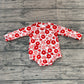 Baby Girls Infant Long Sleeve Hearts Flower Valentine Romper RTS