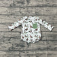 Boys Infant Long Sleeves Ducks Pocket Bubble Romper RTS
