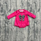 Baby Girls Infant Pink Long Sleeve Camo Bow Bubble Romper RTS