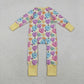Sibling Baby Boys Girls Infant Hearts Bows Two-way Zipper Valentines Footie Sleeper Rompers RTS