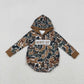 Sibling Baby Kids Long Sleeves Embroidery Mama's Boy Hoodie Camo Bubble Rompers RTS