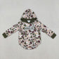 Sibling Baby Kids Long Sleeves Embroidery Mama's Boy Hoodie Camo Bubble Rompers RTS