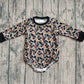 Baby Boys Long Sleeves Green Brown Camo Southern Bubble Romper RTS