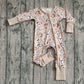 Baby Boys Infant Long Sleeves Smile Baseball Zipper Footie Sleeper Romper RTS
