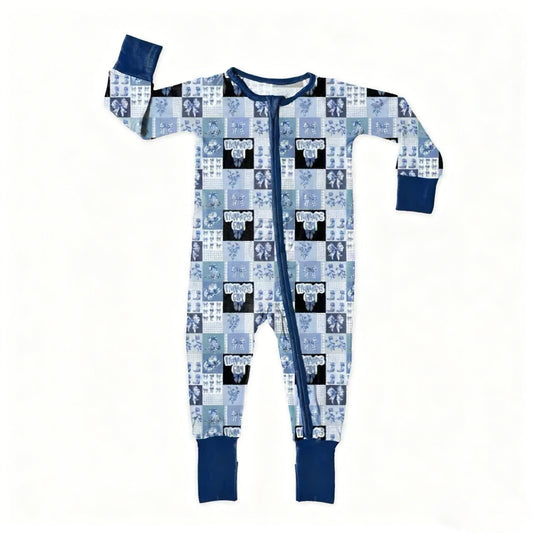 ( Moq 5 ) Preorder Baby Kids Long Sleeves Bows Boots Mama's Girl Western Zipper Romper