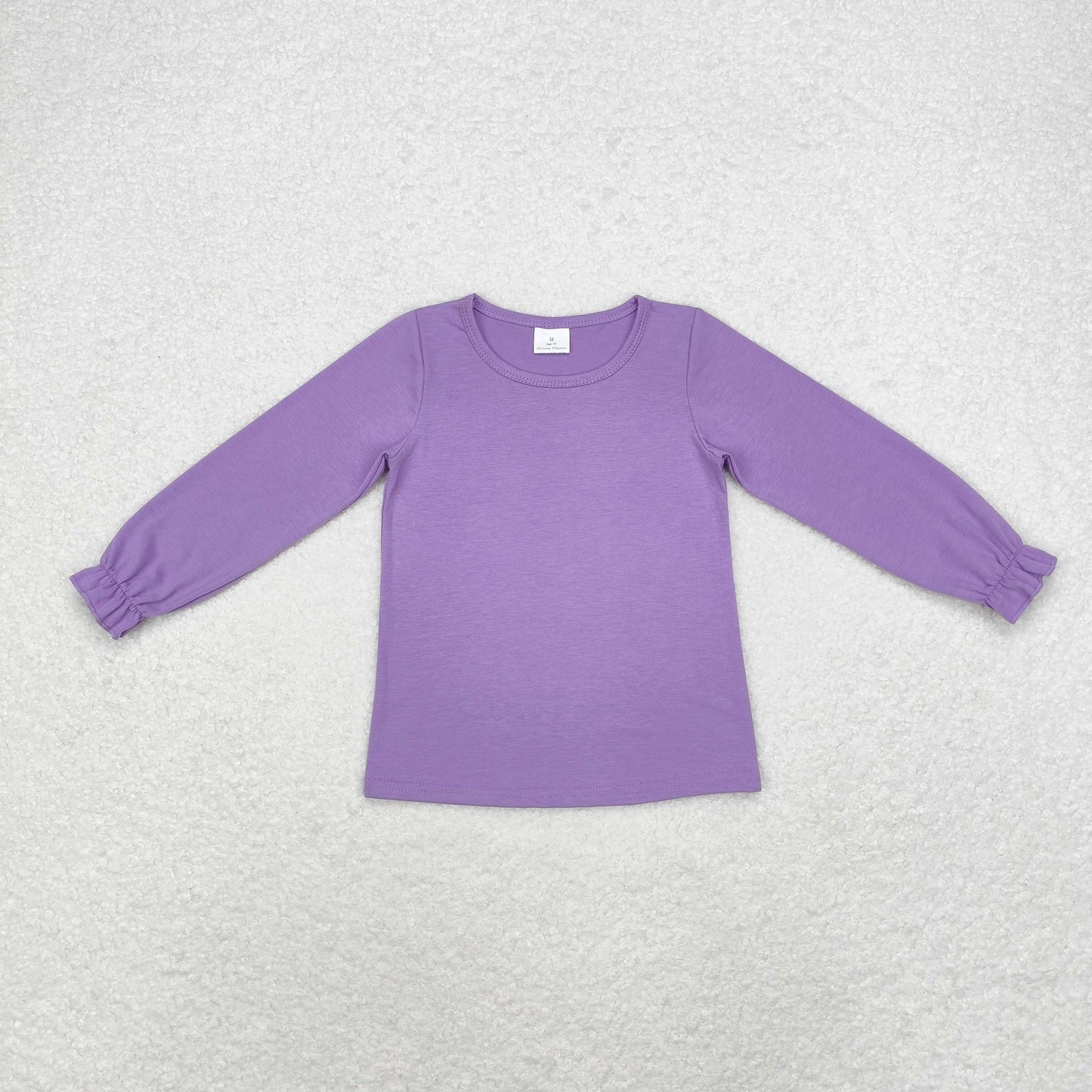 Baby Girl Purple Long Sleeves Cotton Shirt