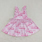 GSD0463 Summer Baby Girl Pink Sleeveless Doll Dress